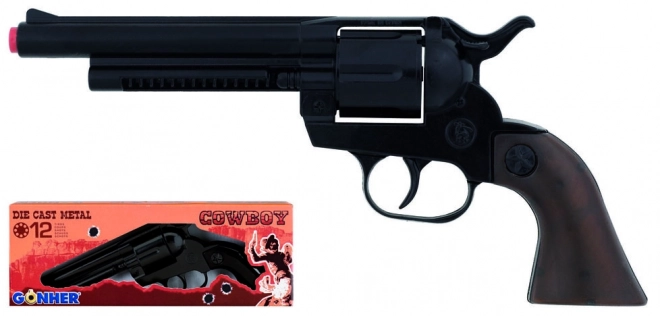 Metal Cowboy Revolver Black 12 Shots