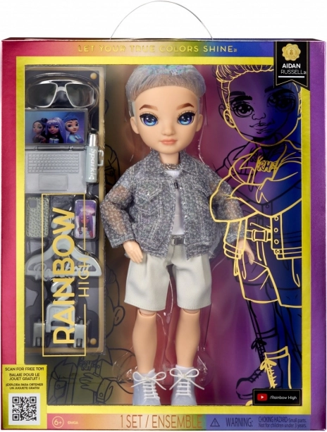 Poupée de mode Rainbow High, série 5 - Aidan Russell