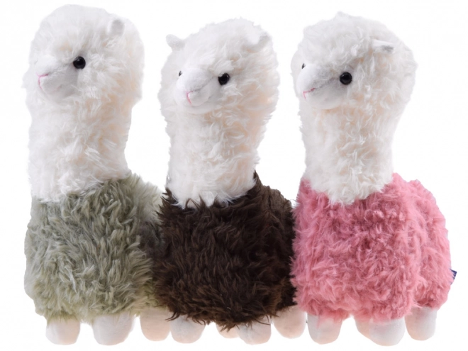 Fluffy Alpaca Stuffed Toy – brown