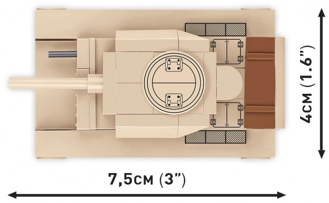 Brick Model Panzer III Tank