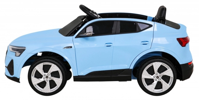 Audi E-Tron Sportback pre deti + Pilot + pohon 4x4 + pomalý rozjazd + rádio MP3 + LED – Modrá