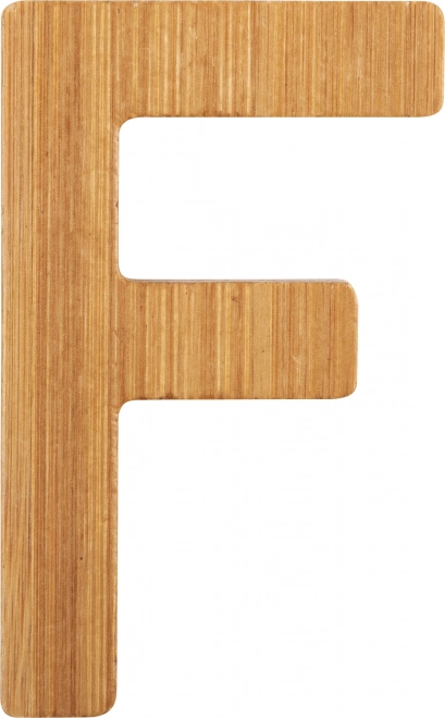 Small Foot Bamboo Letter F