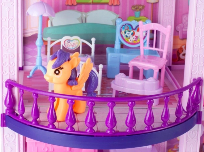 Dollhouse with Ponies Villa