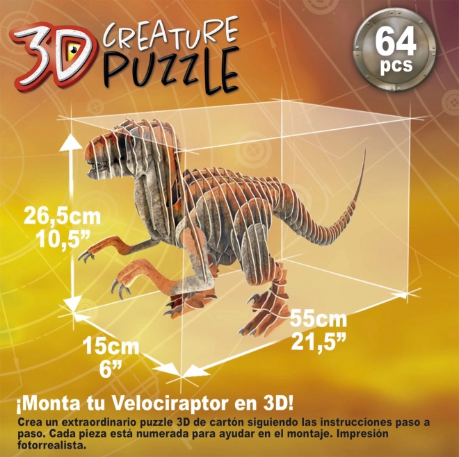 3D Puzzle Velociraptor