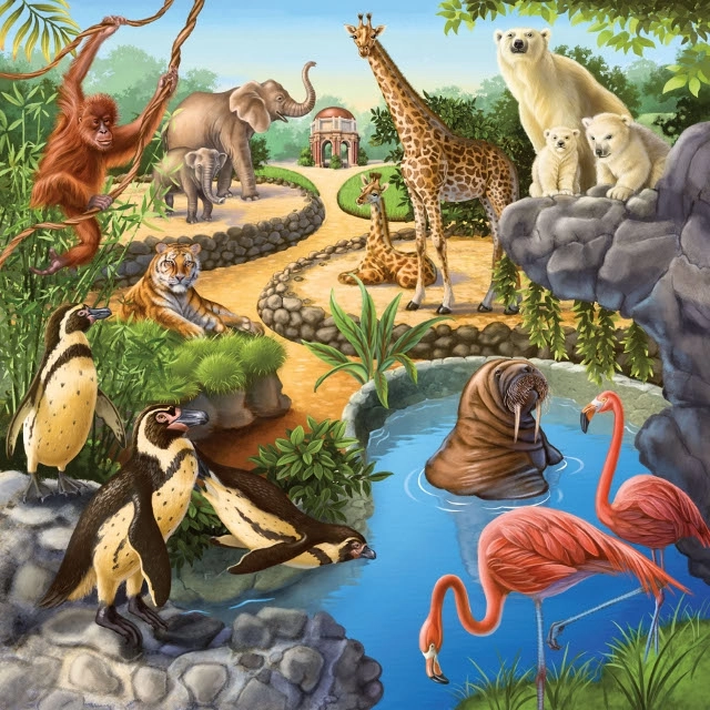 Animal Friends Trio Puzzle Set