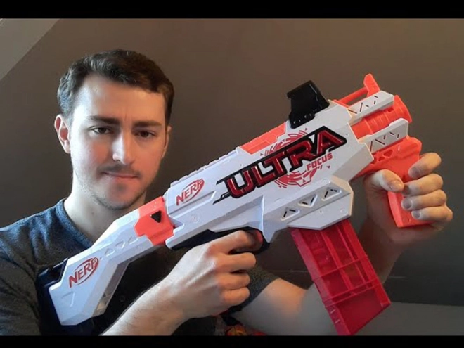 Large Automatic Blaster Nerf Ultra Focus with Foam Darts