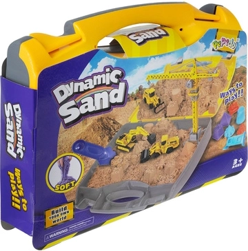 Carry case that transforms into a sandbox