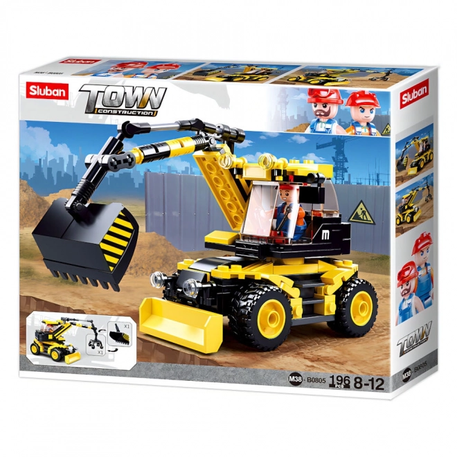 Sluban Town Construction Wheel Excavator