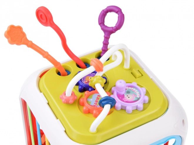 Interactive Shape Sorter and Xylophone Play Cube