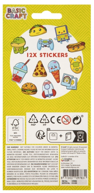 Sticker Set with Holographic 3D and Wiggly Eyes