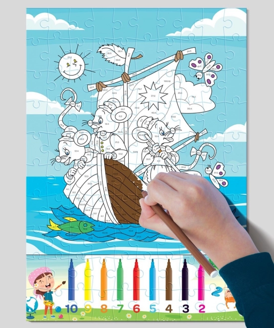 Art Kids Paint-and-Learn Puzzle