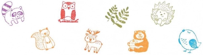 Forest Animal Stamps Set