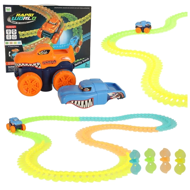 Flexible Glowing Antigravity Car Racing Track Set