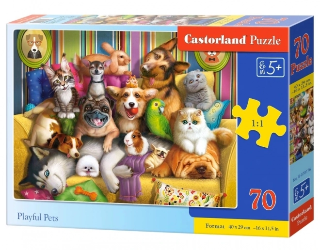 Happy Animals 70-Piece Puzzle