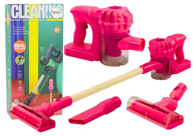 Toy Vacuum Cleaner With Lights And Sounds Pink