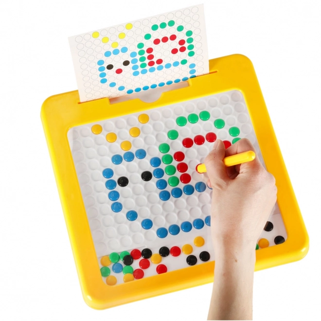 Magnetic Montessori Mosaic Board in Yellow