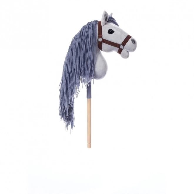 Hobby Horse Stick Toy Grey