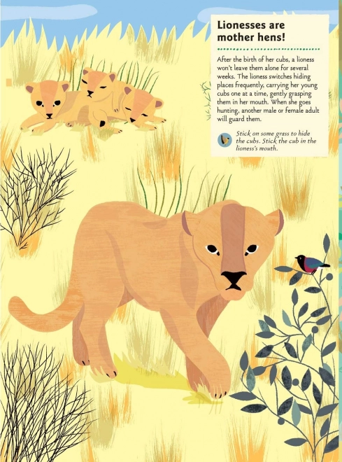 Interactive Sticker Book: Savanna Animals