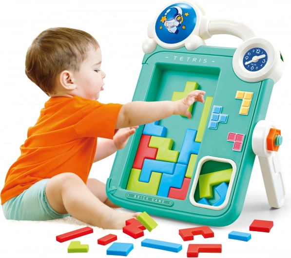 Beidseitige Tafel zum Zeichnen und Tetris-Spiel 2-in-1 Orange