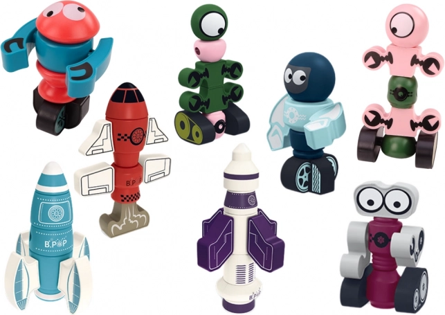 Magnetic Cubes Space Rocket 56 pieces