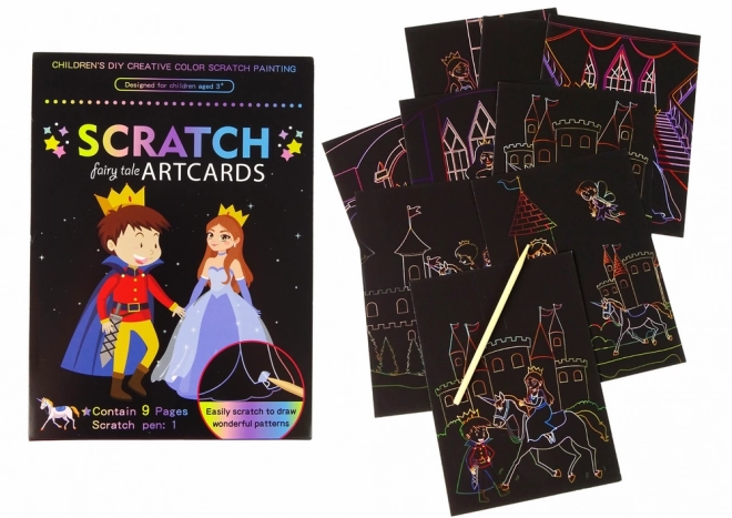 Scratch Art Coloring Book Kingdom