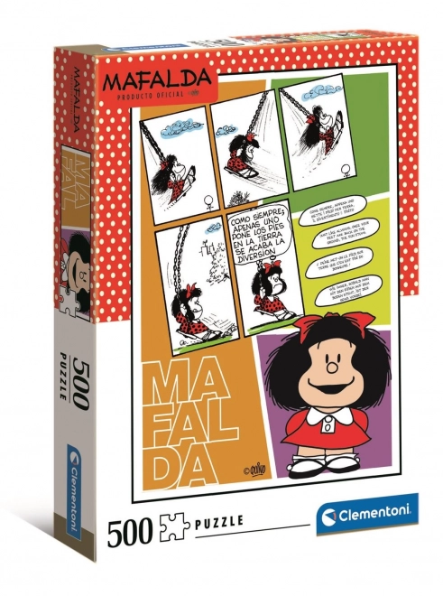 Clementoni Puzzle Mafalda on a Swing 500 Pieces