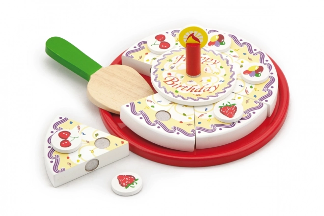 Wooden Birthday Cake Set