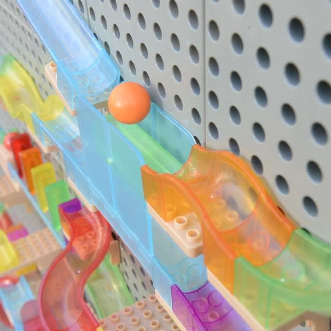 Set da costruzione Masterkidz tavola STEM per pista a biglie 209 pezzi