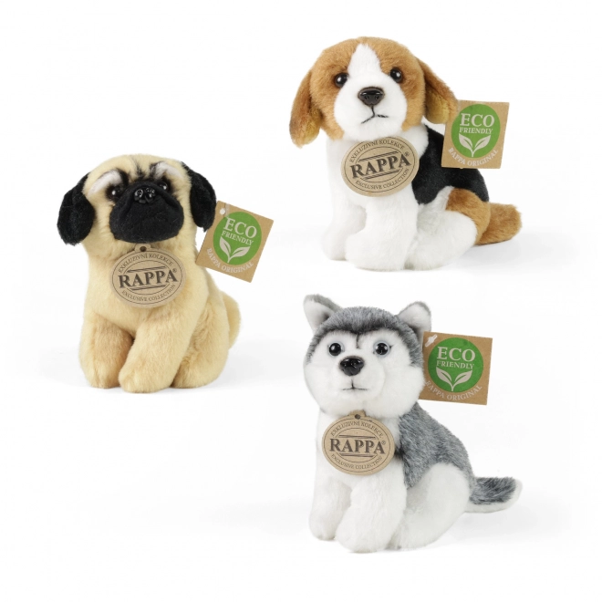 Eco-friendly Plush Sitting Dog 13 cm