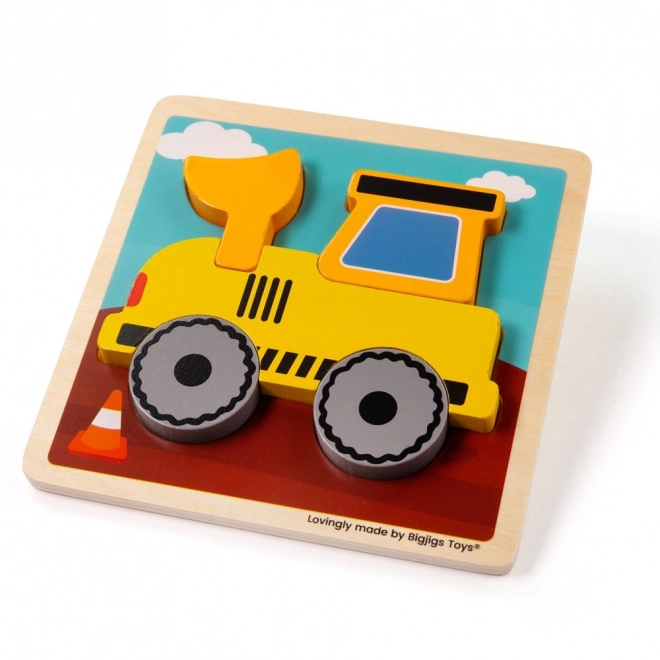 Bigjigs Toys Wooden Digger Puzzle