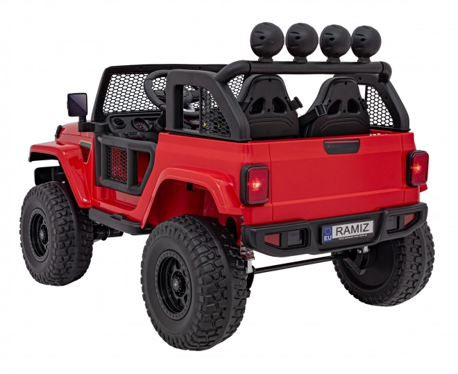 Detské terénne auto Off-Road červené – Červená