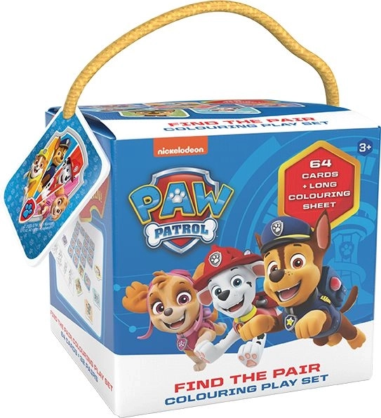 Paw Patrol Travel Memory Game with Coloring Pages