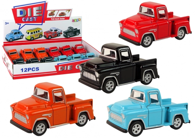 Friction Drive Toy Car Pickup in Four Colors