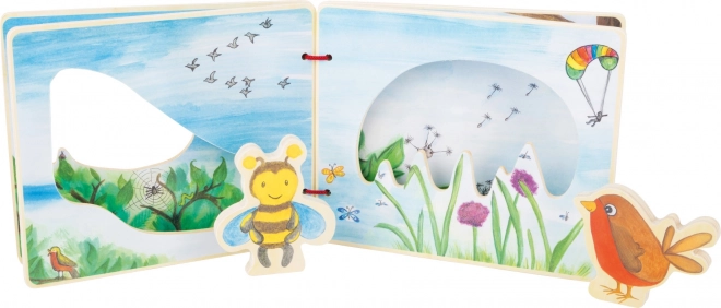 Wooden Picture Book with Bee