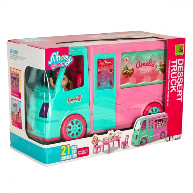 Doll Camper Food Truck Set