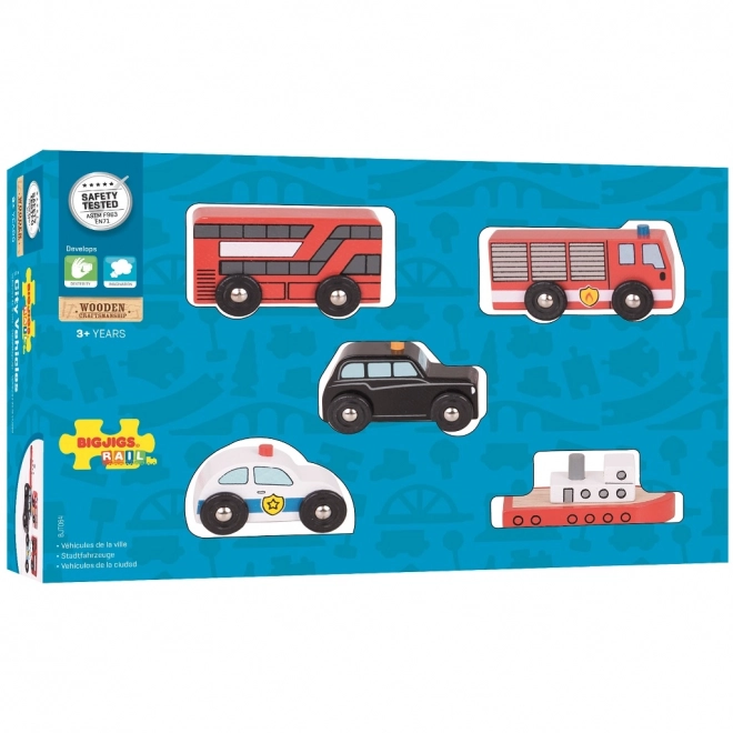 Urban Vehicles Train Set by Bigjigs Rail