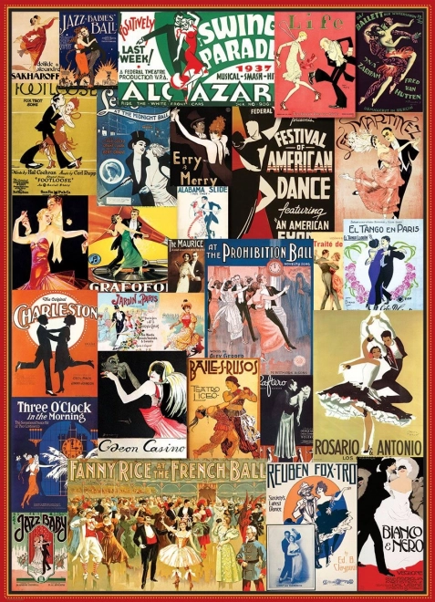 Eurographics Puzzle Vintage Dance Hall Posters 1000 Pieces