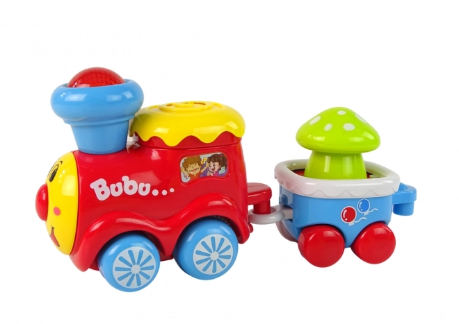 Colorful Educational Train with Lights and Sound