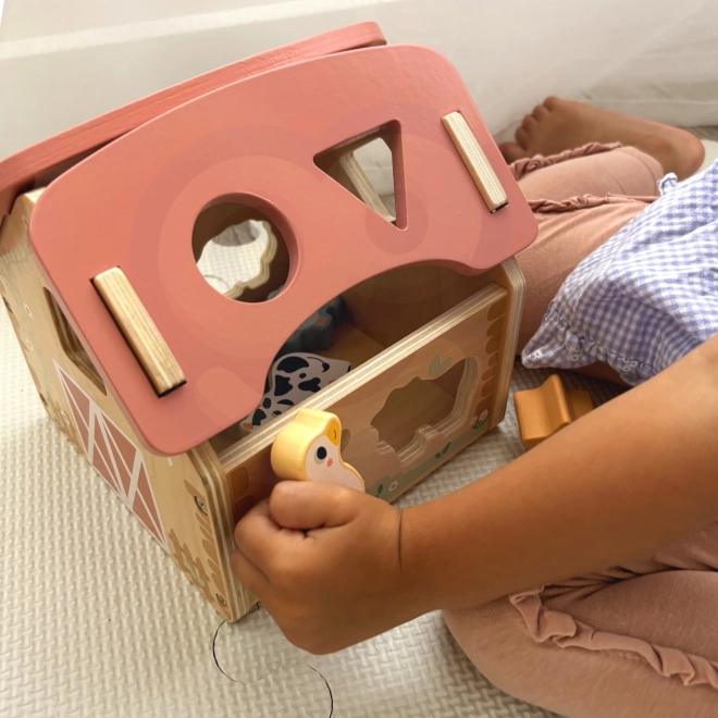 WOOPIE Fattoria di Legno Giocattoli di Smistamento e Colori 13 pz