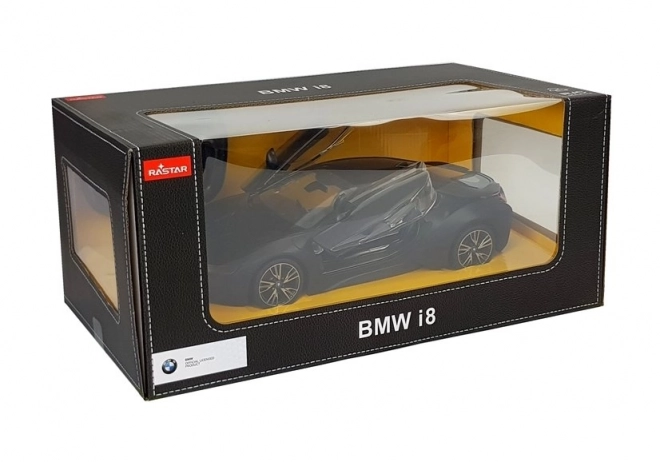 Auto R/C BMW i8 Rastar 1:14 schwarze automatische Türen