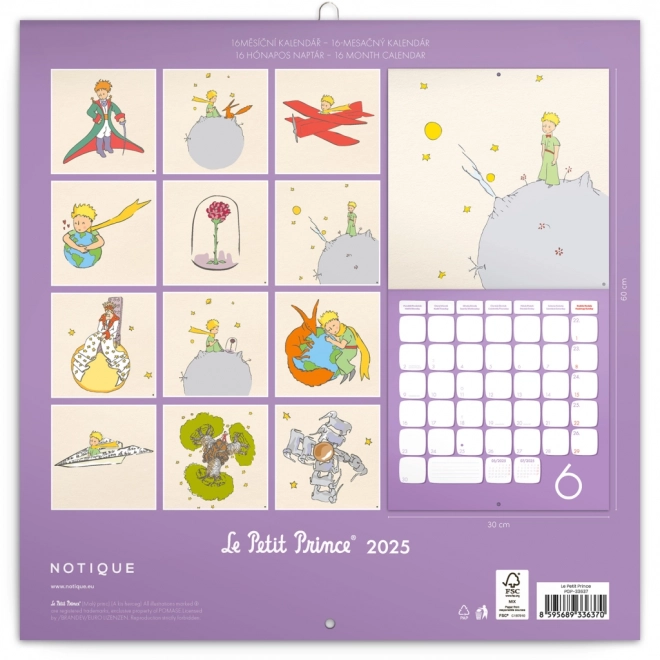 Notebook Calendar The Little Prince 2025