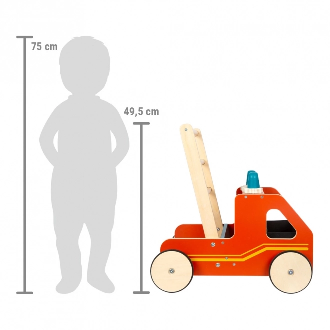 Small Foot Wooden Baby Walker Fire Truck