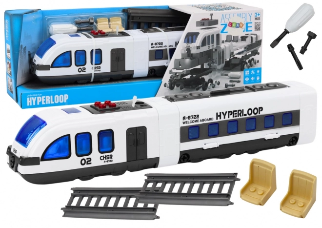 Passenger Train DIY Set with Lights and Sounds