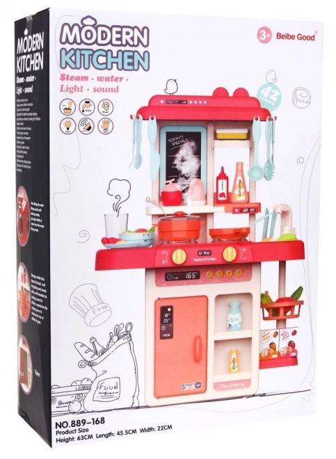 Pink Kitchen Playset with Accessories