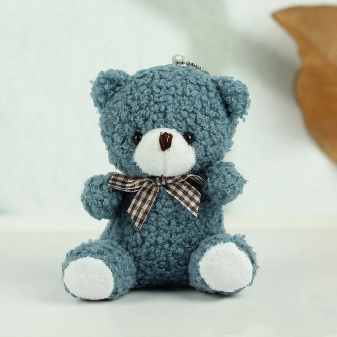 Plush Keychain Blue Bear 8 cm