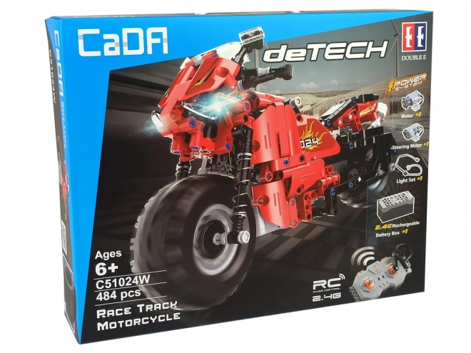 Cada Remote-Controlled Motorcycle Building Set