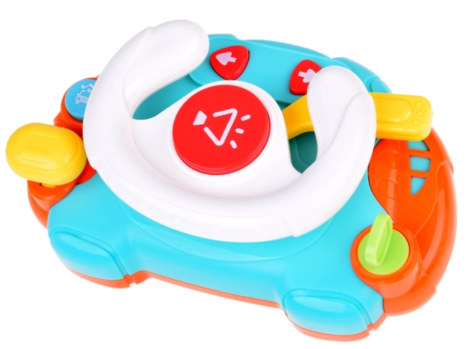 Interactive Sensory Steering Wheel for Kids with Light and Sound