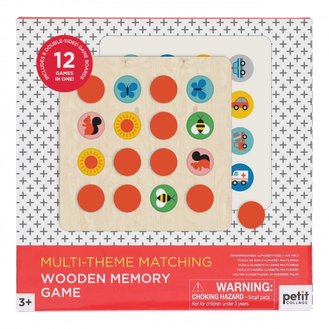 Wooden Multi-theme Memory Game by Petit Collage