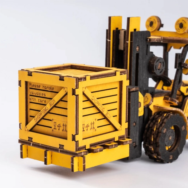 Wooden 3D Puzzle Forklift by RoboTime