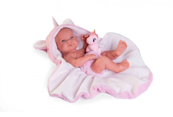 Realistic Newborn Baby Doll With Full Vinyl Body - 42 cm